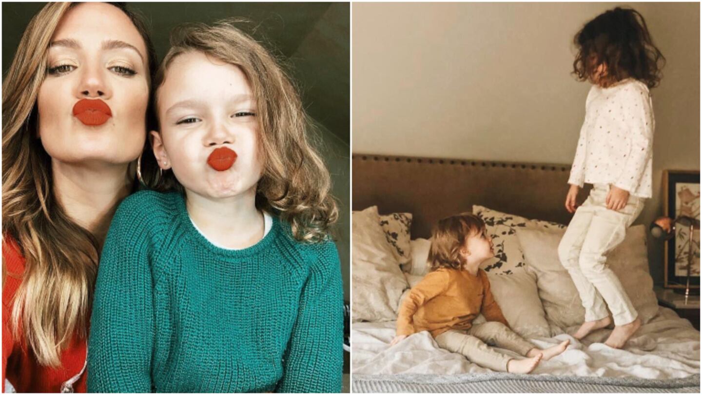 Paula Chaves compartió una tierna postal con su hija Olivia: Juntitas todo es más lindo