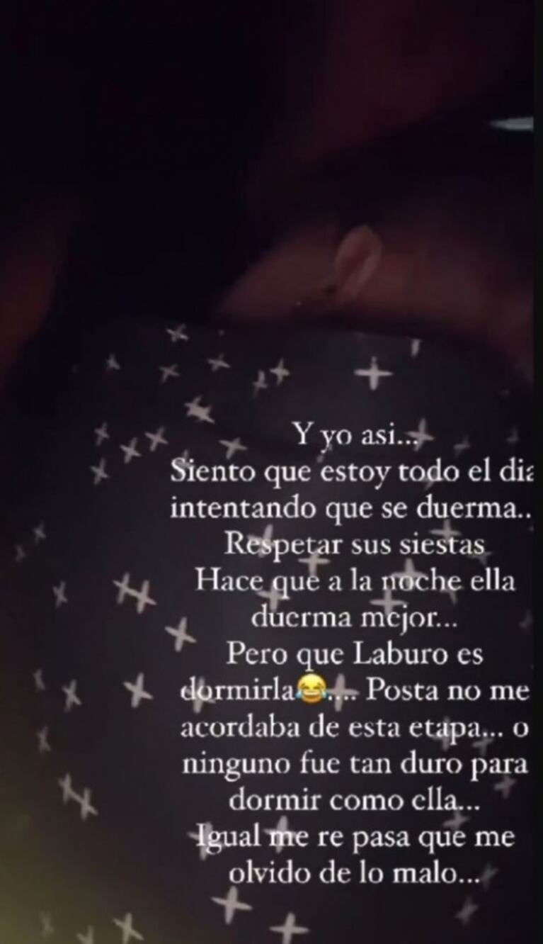 Paula Chaves contó cuál es el máximo desafío que tiene con Filipa, su beba de 7 meses: "Todo el día estoy intentando que se duerma"