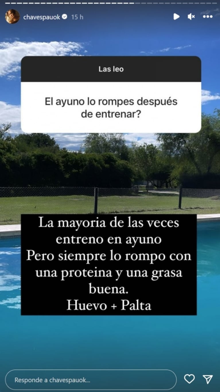Paula Chaves contó que hace ayuno intermitente y recibió fuertes críticas: su contundente descargo