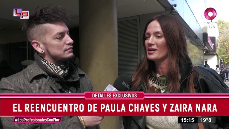 Paula Chaves en Los Profesionales de Siempre (Foto: captura de Canal 9).