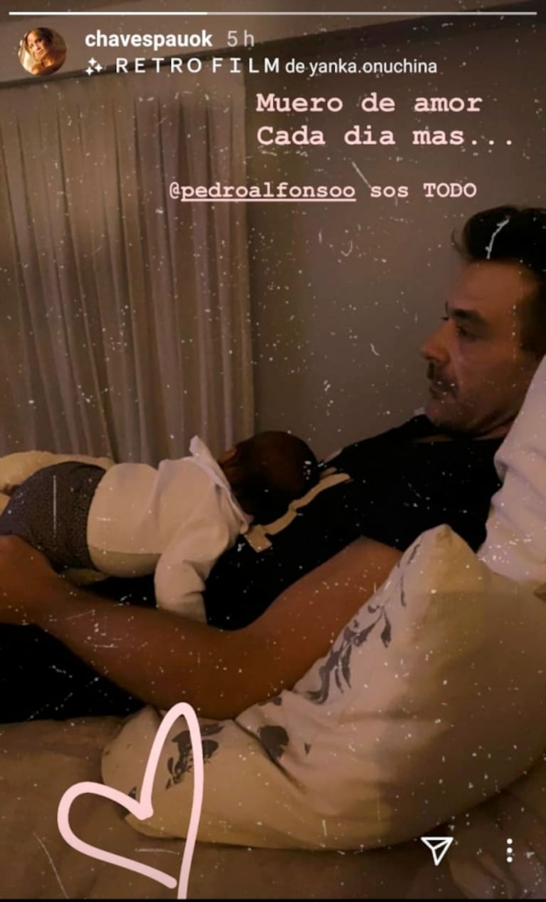 Paula Chaves, enamoradísima de Pedro Alfonso tras convertirse en padres por tercera vez: "Sos todo"