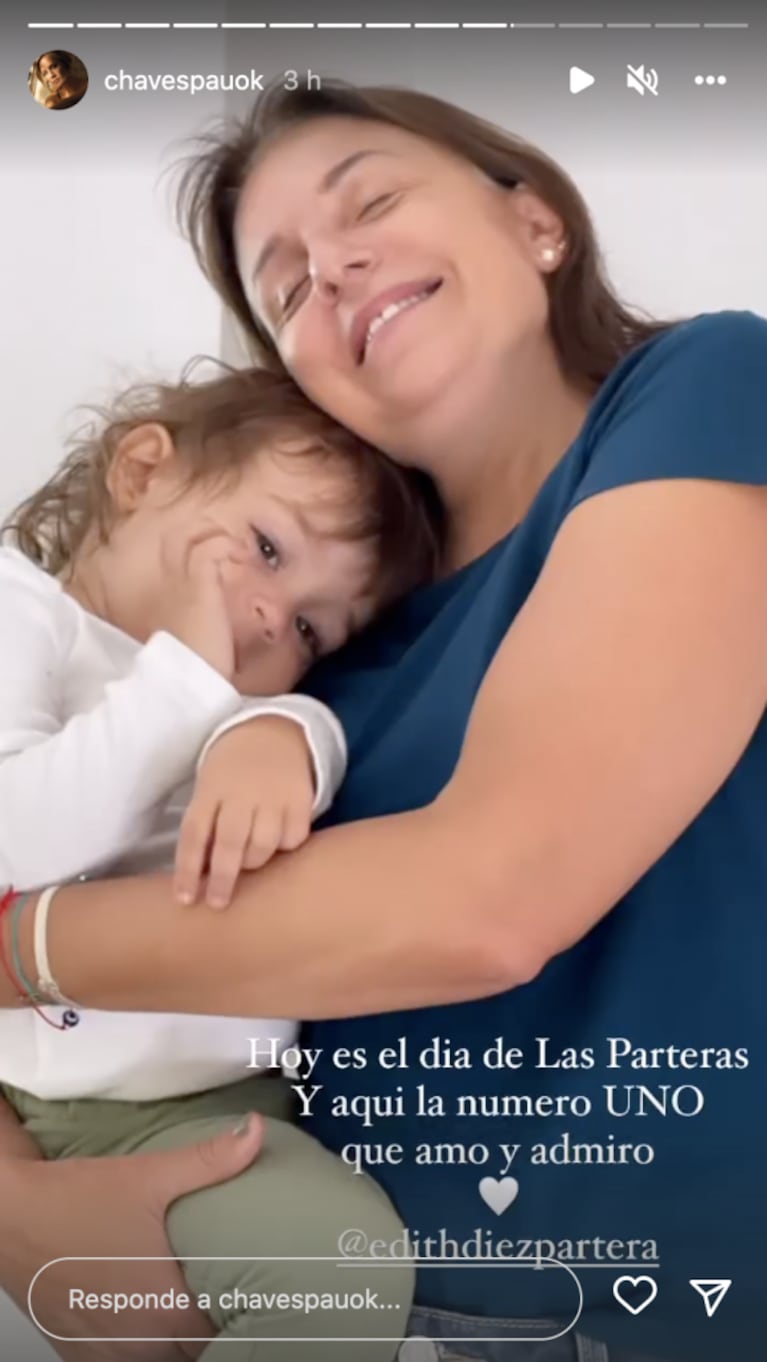 Paula Chaves le dedicó un dulce mensaje a la partera de Filipa: "Guardianas de los nacimientos"