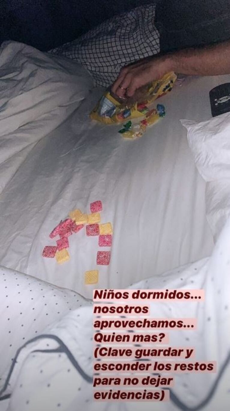 Paula Chaves mostró con humor qué hacen con Pedro Alfonso cuando sus tres hijos duermen: "Nosotros aprovechamos"