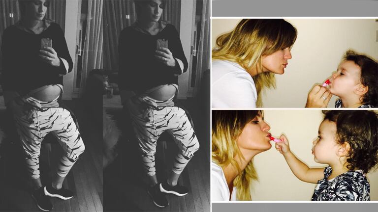 Paula Chaves mostró su pancita de 5 meses y le dedicó una emotiva carta a Olivia (Foto: Instagram)