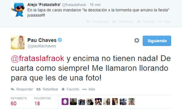 Paula Chaves, muy molesta por por la última portada de revista Caras (Foto: Captura). 