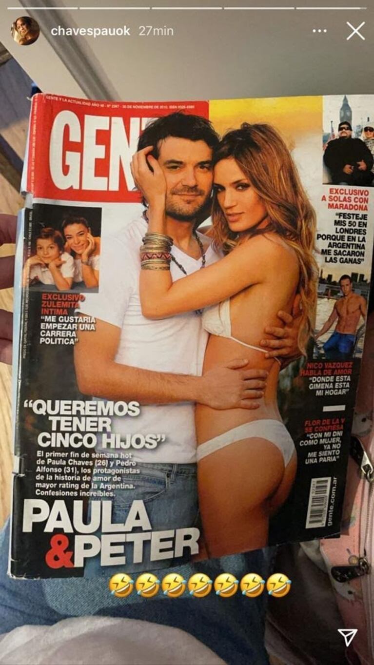 Paula Chaves recordó con humor su tapa de revista hablando ¡de cuando se separó de Pedro Alfonso!