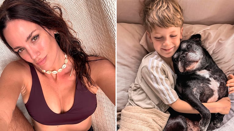 Paula Chaves recordó el nacimiento de Baltazar y remarcó el especial vínculo con su perro Moro (Foto: Instagram @chavespauok)