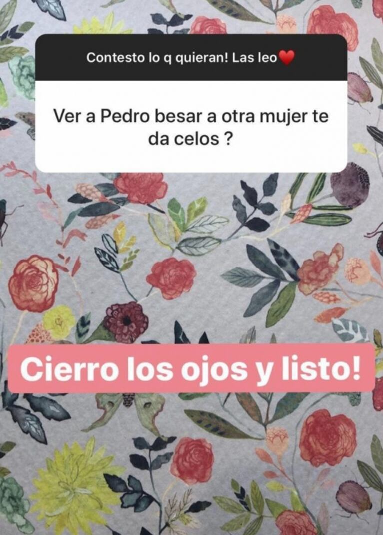 Paula Chaves reveló si le da celos ver a Pedro Alfonso besando a otra mujer en la ficción: "Cierro los ojos y listo"