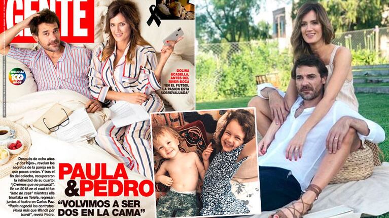 Paula Chaves y Pedro Alfonso le pusieron fin al colecho (Foto: revista Gente)