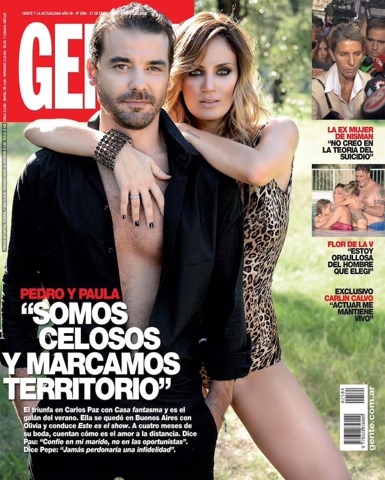 Paula Chaves y Pedro Alfonso, un amor de tapa y pasional. (Foto: revista Gente)