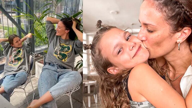 Paula Chaves y su hija Olivia Alfonso se lookearon igualitas.