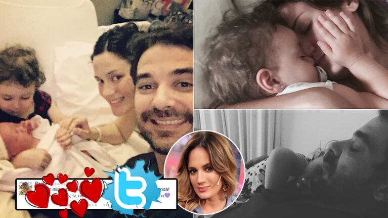 Paula Chaves y su primer tweet tras dar a luz a Baltazar (Foto: Instagram y Twitter)