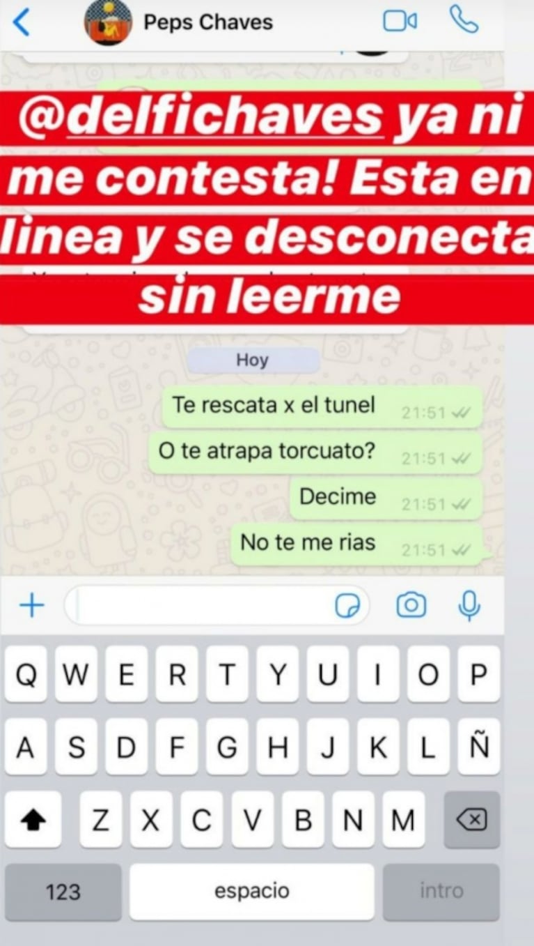 Paula Chaves y un divertido reclamo a su hermana, Delfina, por ATAV: "No te me rías"