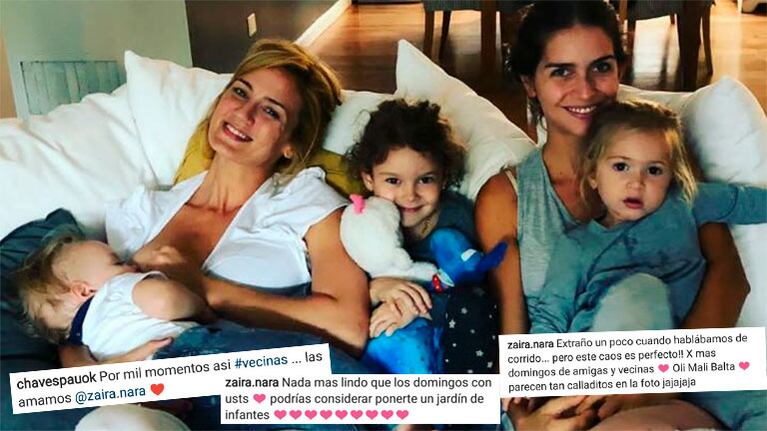 Paula Chaves y Zaira Nara, volvieron a ser vecinas