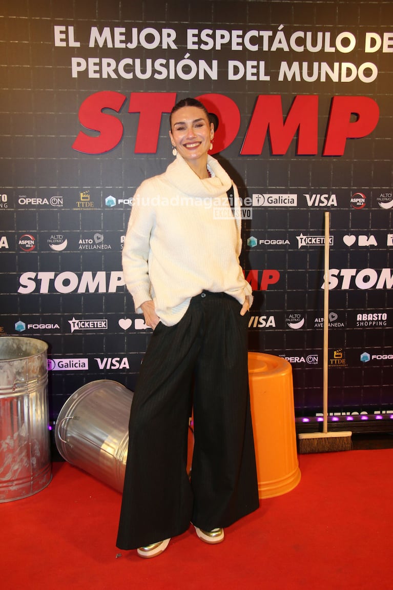 Paula Morales en el estreno de Stomp (Foto: Movilpress).