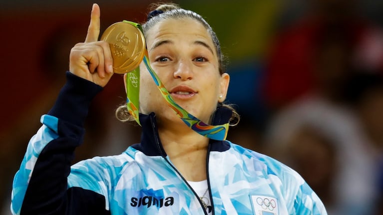 Paula Pareto, medallista olímpica argentina. (AP)
