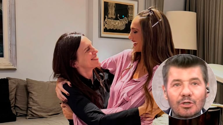 Paula Robles, Juana y Marcelo Tinelli. (Foto: Instagram)