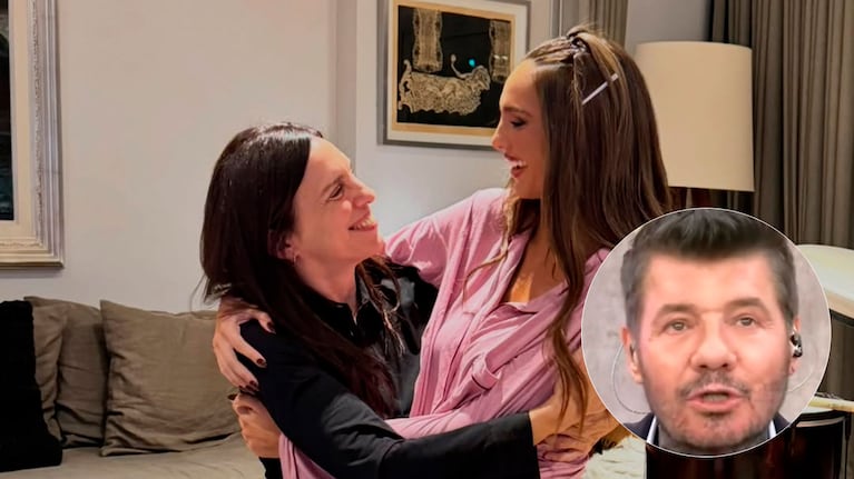 Paula Robles, Juana y Marcelo Tinelli. (Foto: Instagram)