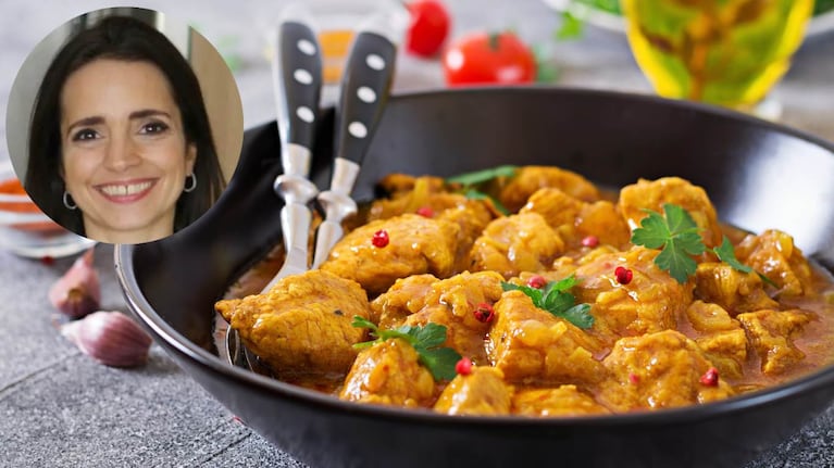 Paulina Cocina exhibió una receta viral en TikTok de Pollo al Curry. Foto: montaje