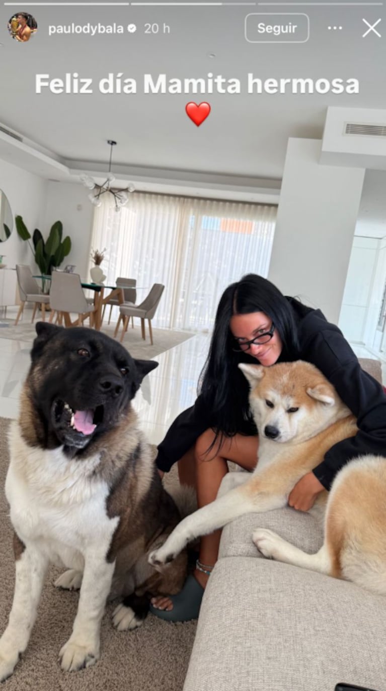 Paulo Dybala saludó a Oriana Sabatini por el día de la madre: la foto | Créditos: Instagram @paulodybala