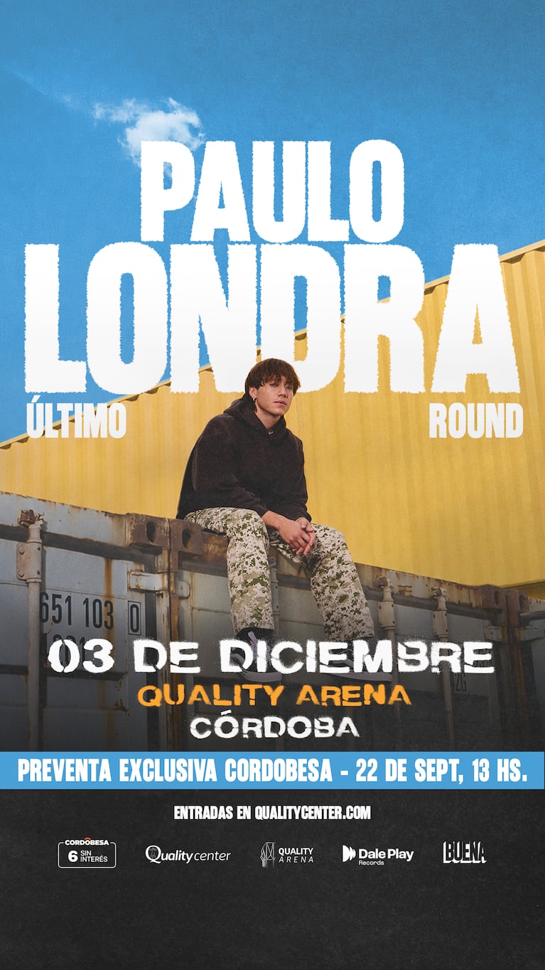 Paulo Londra se presenta en su Córdoba natal.