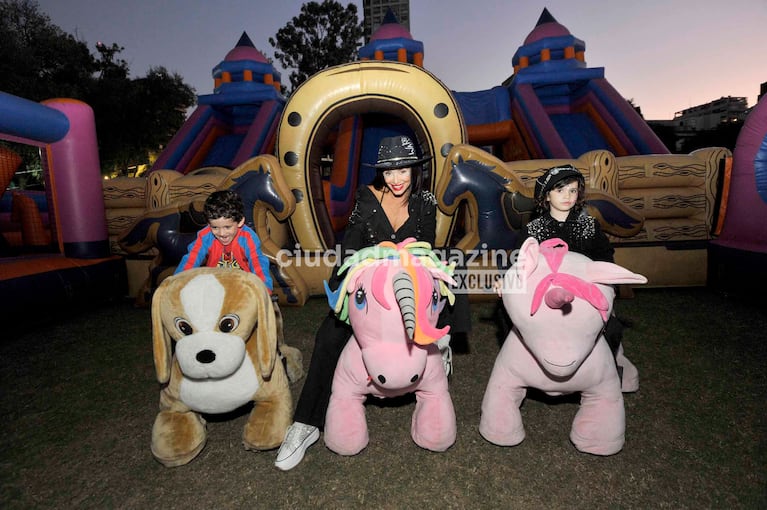 Paz Cornú y su esposo, Diego Orden, le celebraron los 4 años a sus hijos (Foto: Movilpress).