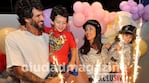 Paz Cornú y su esposo, Diego Orden, les celebraron el cumpleaños a sus hijos (Foto: Movilpress).