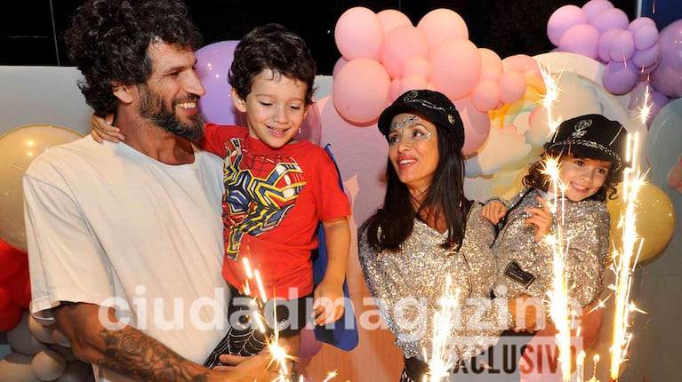 Paz Cornú y su esposo, Diego Orden, les celebraron el cumpleaños a sus hijos (Foto: Movilpress).