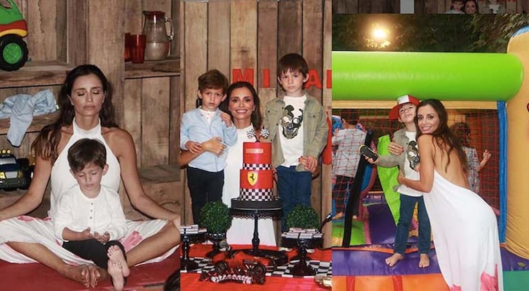 Paz le organizó a su hijo de cuatro años un festejo vegetariano.