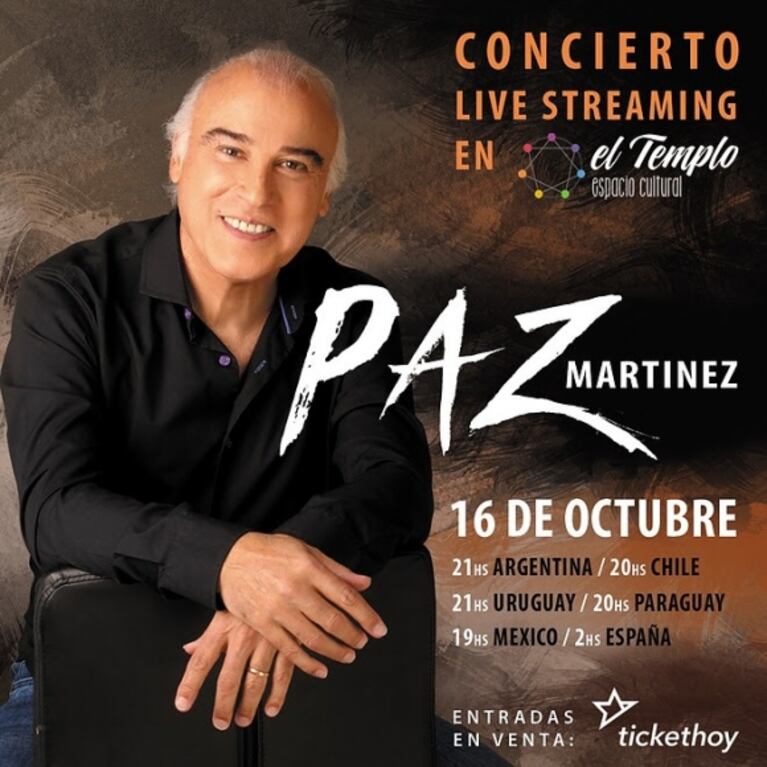 Paz Martínez celebra 50 años como autor y compositor con su primer concierto streaming