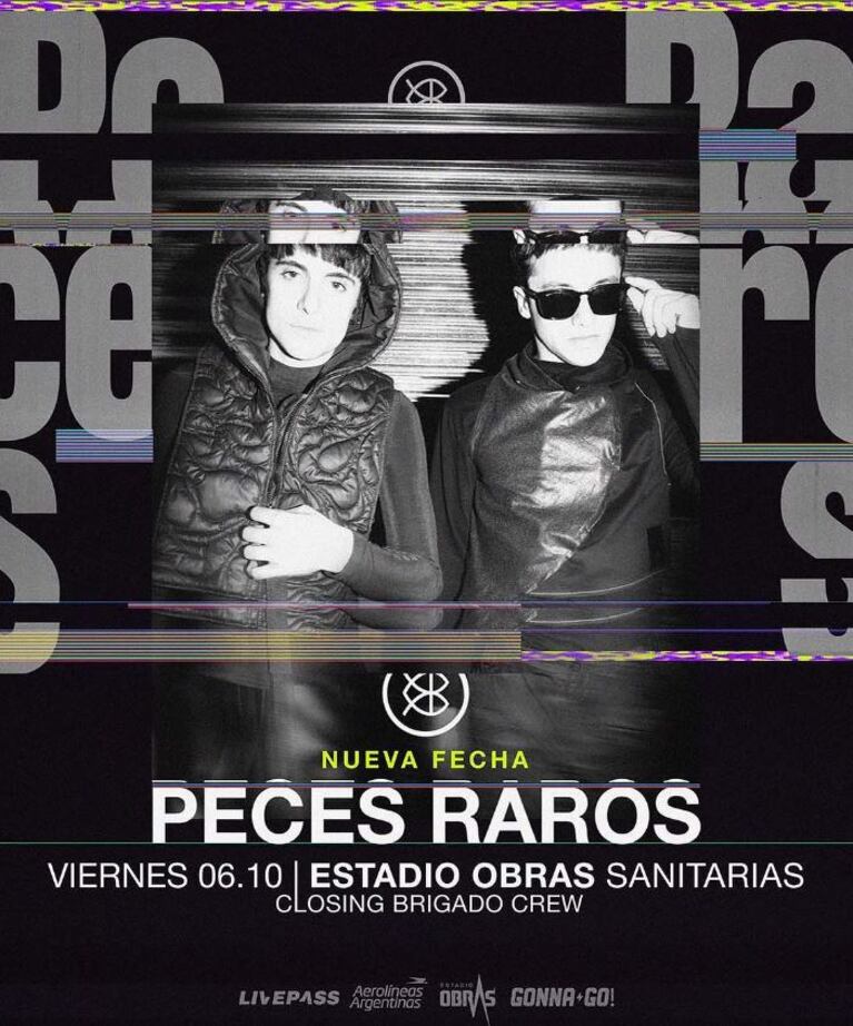 Peces Raros cierra su Dogma Tour con dos fechas en Estadio Obras