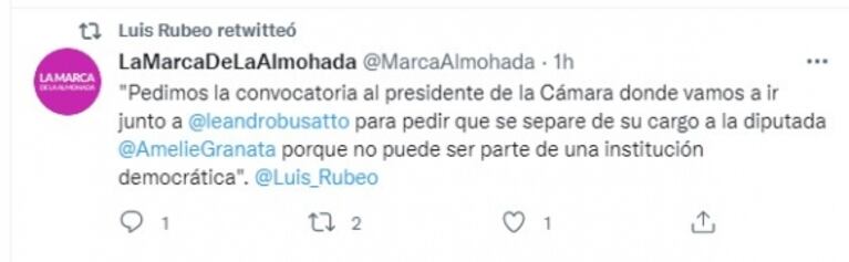 Pedirán la expulsión de Amalia Granata de Diputados por sus declaraciones tras el ataque a Cristina Kirchner