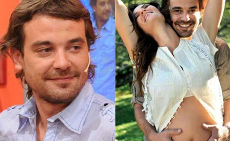 Pedro Alfonso, ansioso por la llegada de Olivia, junto a Paula Chaves. (Fotos: Web)