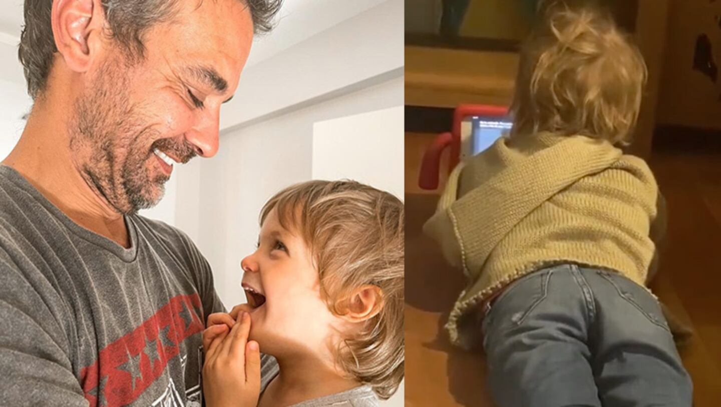 Pedro Alfonso compartió un tierno video de su hijo Baltazar charlando con Siri.