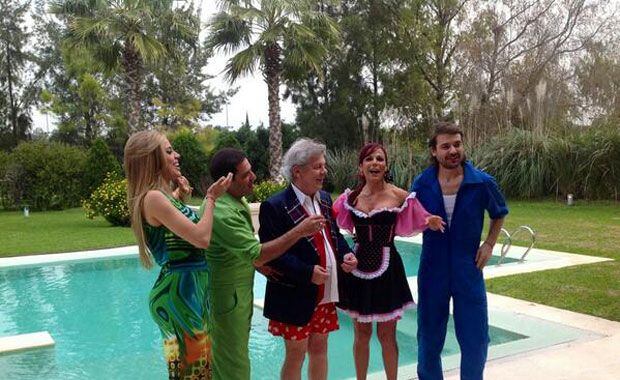 Pedro Alfonso festejó su cumpleaños junto al elenco de Mansión imposible (Foto: Twitter).