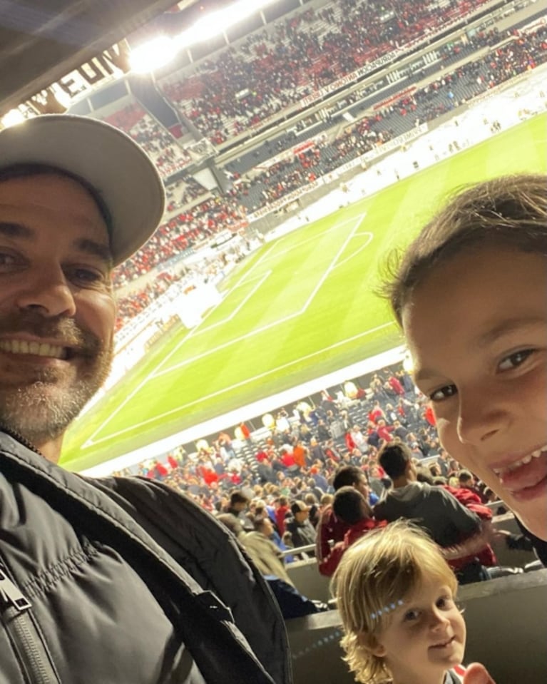 Pedro Alfonso fue por primera vez al Monumental con sus hijos y se emocionó: "De esas noches que quedan para siempre"