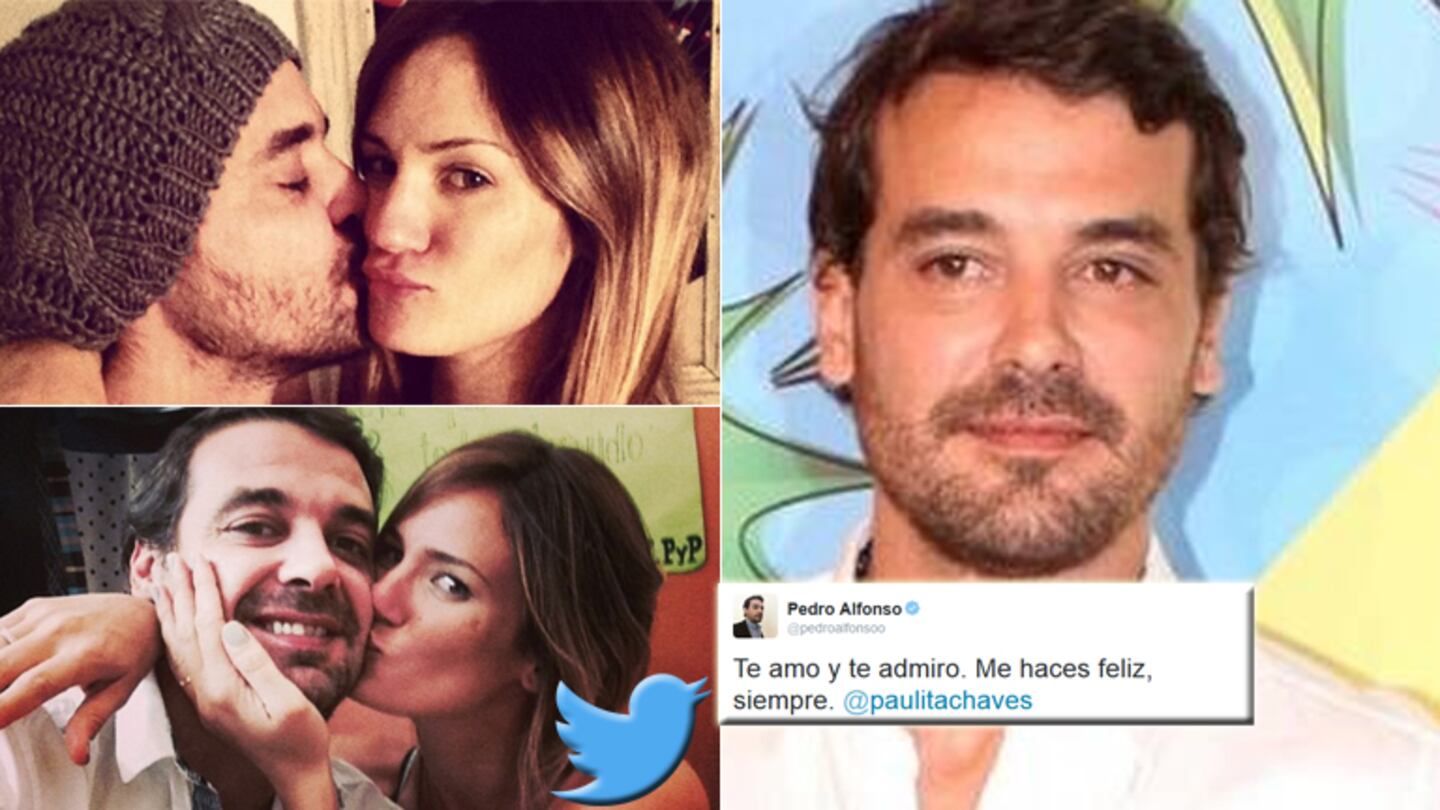 Pedro Alfonso y un emotivo tweet a Paula Chaves (Foto: Twitter y web)