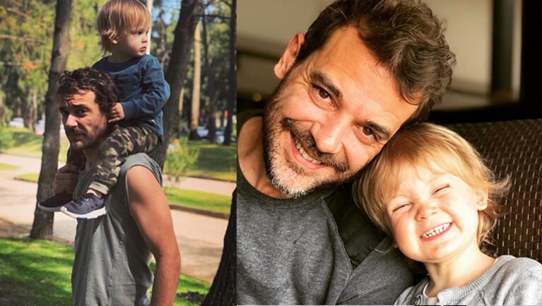 Pedro saludó a Baltazar por su tercer cumpleaños.