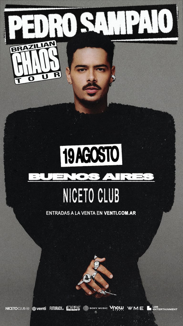 Pedro Sampaio llega por primera vez a Buenos Aires con su Brazilian Chaos Tour