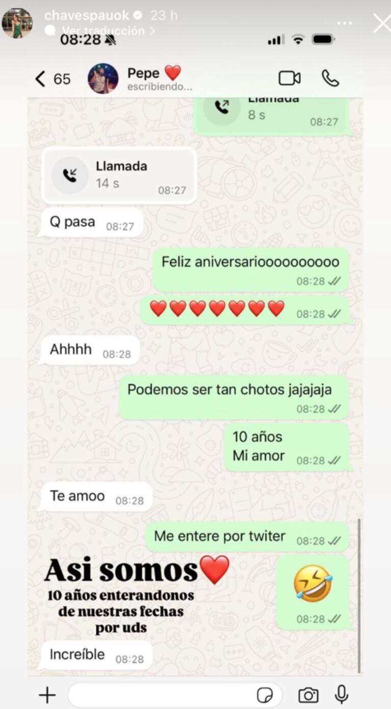 Pedro y Paula recordaron su aniversario gracias a sus fans.