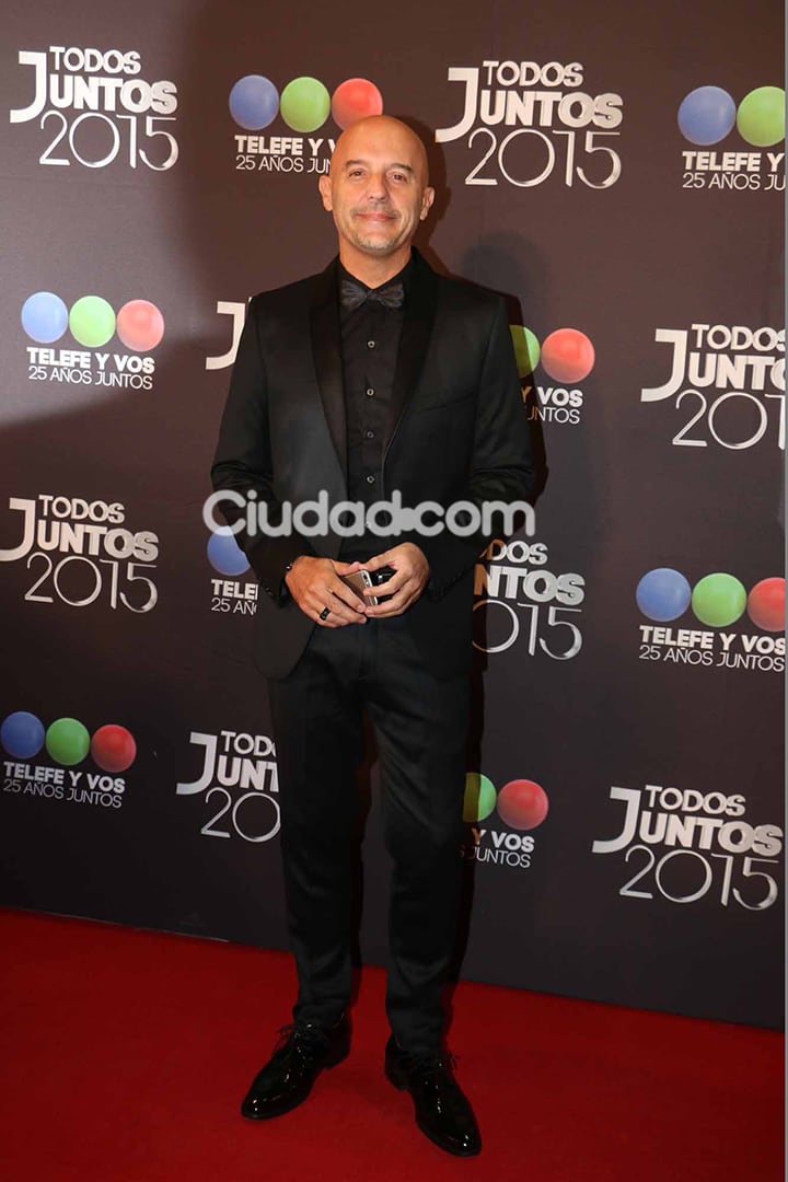 Pelado López, en la fiesta de Telefe. (Foto: Movilpress)