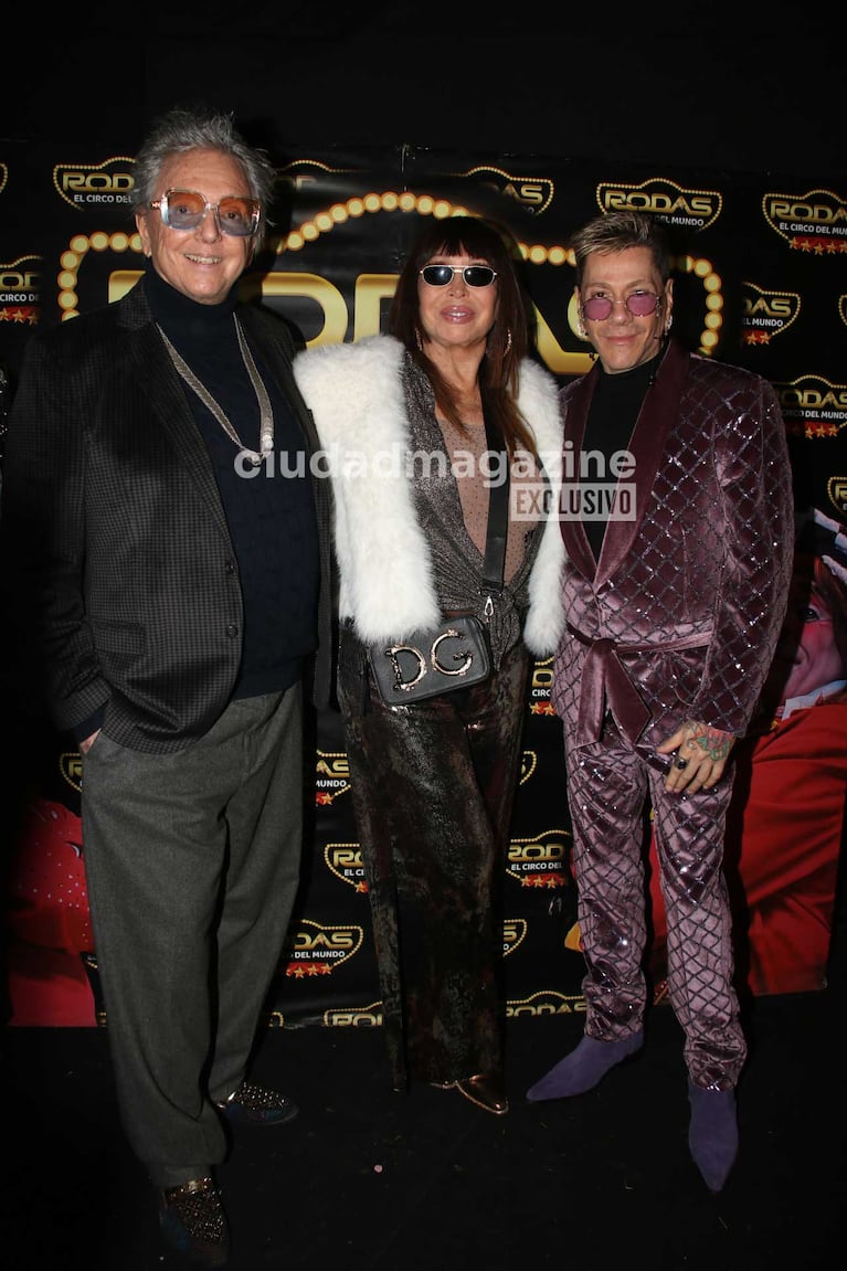 Pepe Cibrián, Moria Casán y Roberto Piazza (Foto: Movilpress)