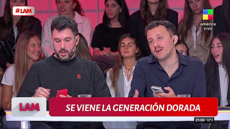 Pepe Ochoa y Fede Bongiorno en LAM (Foto: captura de América).