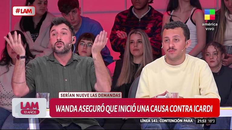Pepe Ochoa y Fefe Bongiorno en LAM (Foto: captura de América).