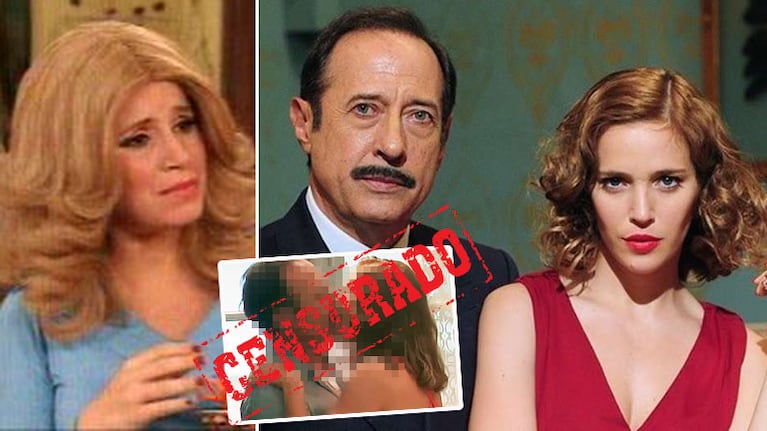 ¡Pepe, por Dios! Conmoción en las redes por la foto del apasionado beso de ficción de Lopilato... ¡con Francella!