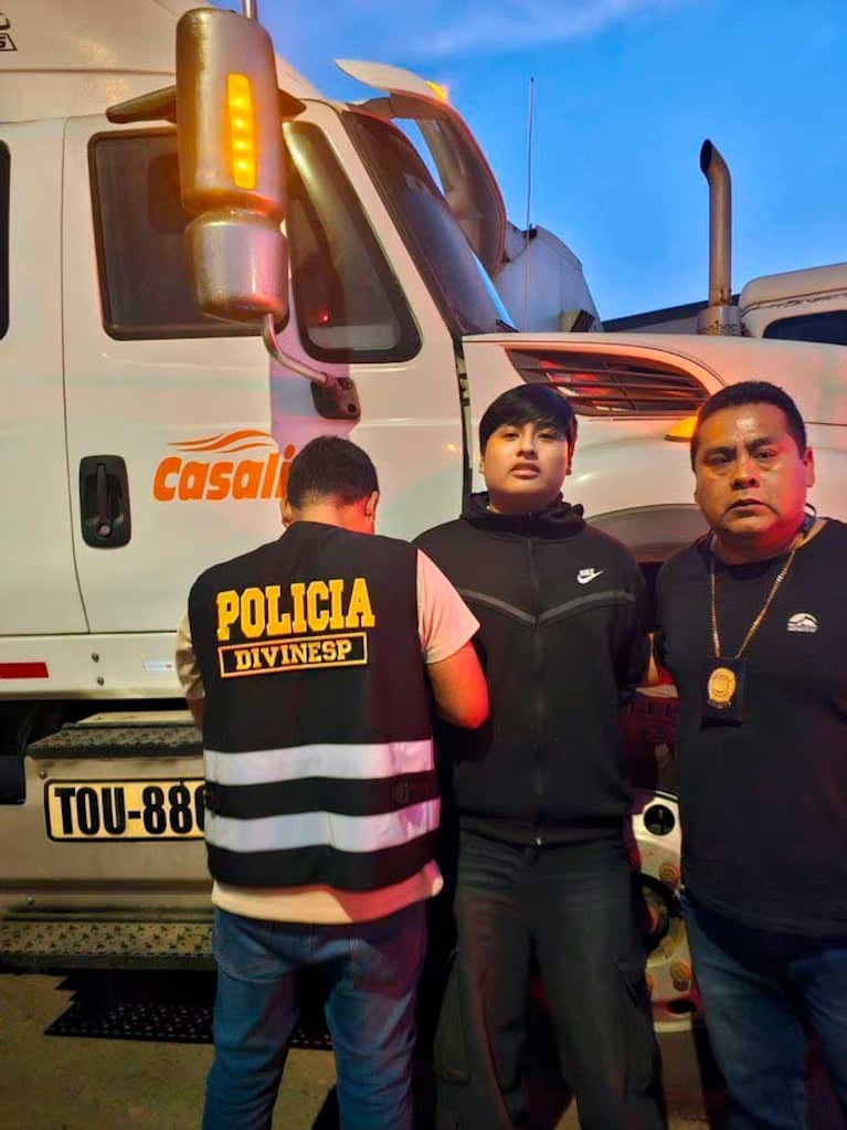 "Pequeño J" detenido en Perú (Foto: Twitter /X @patobullrich)