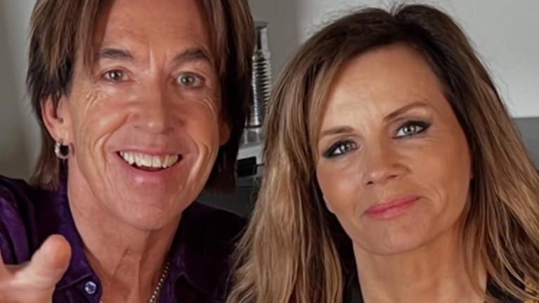 Per Gessle al frente y Lena Philipsson. Foto: Instagram lenaphilipsson