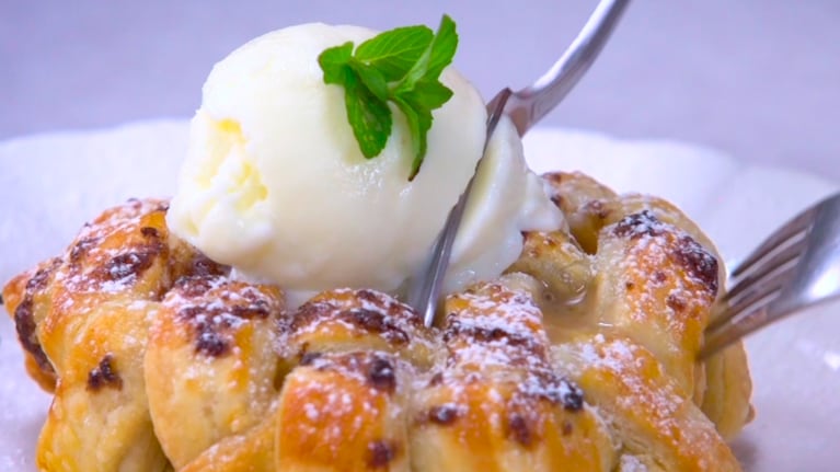 Peras enrejadas con helado: una receta para darle un giro a tus meriendas