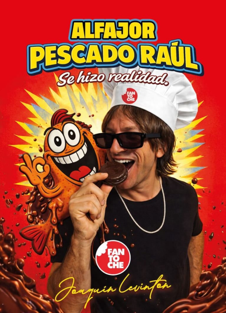 Pescado Raúl, el alfajor que sacó Joaquín Levinton.   Crédito Web
