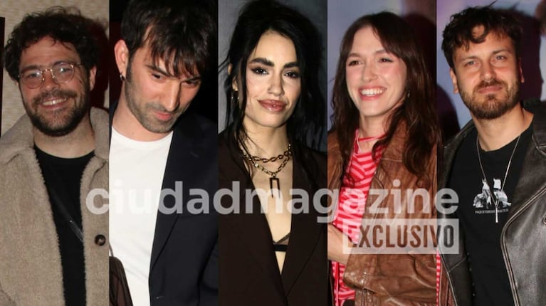 Peter Lanzani, Pedro Rosemblat, Lali Espósito, Cande Vetrano y Andrés Gil (Foto: Movilpress)